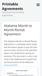Mobile Screenshot of printableagreements.com